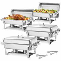 Maisto šildymo indų rinkinys VEVOR HZ-433, 4 vnt., 9,91 l vienam indui, 61,5 × 43,5 × 26 cm