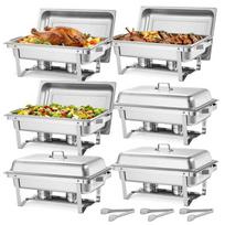 Maisto šildymo indų rinkinys VEVOR HZ-433, 6 vnt, 615 × 345 × 325 mm