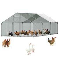 Metalinis vištidės aptvaras VEVOR JD362, 3 × 6 × 2 m