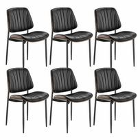 Valgomojo kėdės VEVOR LS-6023A, 6 vnt, 49,5 × 81 × 54,8 cm