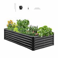 Metalinė pakelta lysvė VEVOR GM66010-180X90X44, 180 × 90 × 45 cm