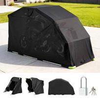 Motociklo pastogė VEVOR KDMTCP-001, Juoda, 279 × 160 × 109,5 cm