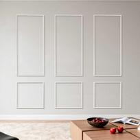 Sienų apdailos plokščių rinkinys VEVOR JX36#-L1920, 3 vnt, balta, 61 × 137 + 61 × 61 cm