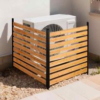 Medinė privatumo tvora VEVOR DUSGD2521, 2 panelės, 121,9 × 124,4 × 121,9 cm