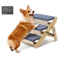 Mediniai laiptai augintiniams VEVOR ZD-25DOG05, 3 pakopų, 510 × 470 × 370 mm