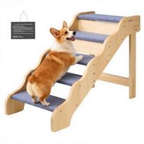 Mediniai laiptai augintiniams VEVOR ZD-25DOG03, 5 pakopų, 910 × 430 × 630 mm