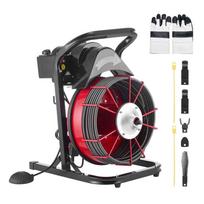 Kanalizacijos valymo mašina VEVOR RC-9002G, 4 pjaustytuvai, 440 × 340 × 550 mm