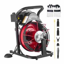 Kanalizacijos valymo mašina VEVOR RC-9002L, automatinis padavimas, 4 pjaustytuvai, 435 × 340 × 550 mm