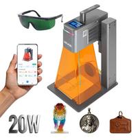 Lazerinis graviravimo įrenginys VEVOR Nano Duo, 20 W + 2 W, dvigubas lazeris, 425 × 350 × 310 mm