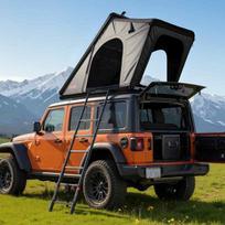 Stogo palapinė VEVOR SY18, 2–3 asmenims, 253,5 × 132 × 152 cm