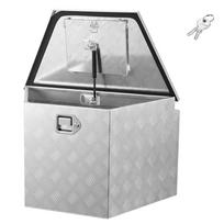 Priekabos liežuvėlio dėžė VEVOR TB09-5, 50 kg keliamosios galios, Sidabrinė, 838 × 483 × 457 mm