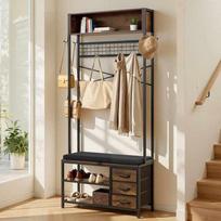 Prieškambario kabykla VEVOR DX0202-C250431Y-01, 3 stalčiai, 80 × 180 × 30 cm