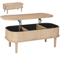 Pakeliamas kavos staliukas VEVOR CQ-BLWB-SJZ002, 3 paslėpti skyriai, 100 × 48 × 54,5 cm