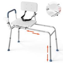 Dušo kėdė VEVOR FBL650411, su porankiais ir atlošu, 103,5 × 102 × 56 cm
