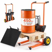 Hidraulinis medžiagų kėlimo krautuvas VEVOR SCDDC900, 205 kg, 70–900 mm, oranžinė/juoda, 920 × 735 × 1165 mm