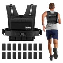 Reguliuojama svorio liemenė VEVOR JS-VEST007, 16 blokų, Juoda, 410 × 340 × 100 mm