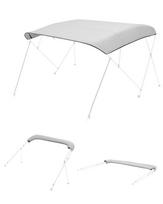 Bimini stogo uždangalas VEVOR 4BMN97103TENT, 4 lankų, be rėmo, Pilkas, 2710 × 2440 mm