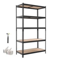 Sandėliavimo lentynos VEVOR SFS4020RA, 5 pakopų, 102,5 × 181,3 × 51,7 cm