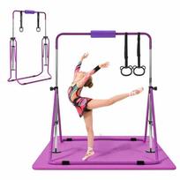 Gimnastikos skersinis VEVOR QT1893C, sulankstomas, Violetinė, 150 × 108 × 135 cm