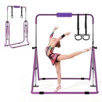 Gimnastikos strypai VEVOR QT1892C, 5 aukščio padėtys, 2 žiedai, 150 × 108 × 135 cm