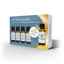 Optima Natura Pagrindinis rinkinys Eukalipto eterinis aliejus 10ml + Pušų eterinis aliejus 10ml + Levandų eterinis aliejus 10ml + Apelsinų eterinis aliejus 10ml + Arbatmedžio eterinis aliejus 30ml