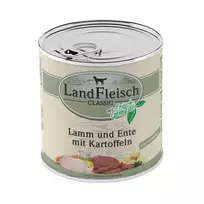 Landfleisch konservai šunims, ėriena, antiena, bulvės, 800g