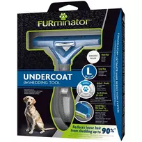 FURminator deShedding šukos trumpaplakiams šunims L