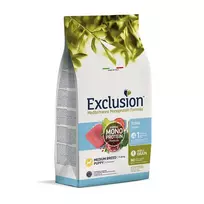 Exclusion Mono Protein begrūdis sausas pašaras šuniukams, su tunu, M 3kg