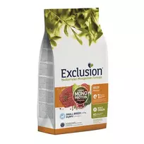 Exclusion Mono Protein begrūdis sausas pašaras mažų veislių mažiems šuniukams su jautiena S, 7 kg
