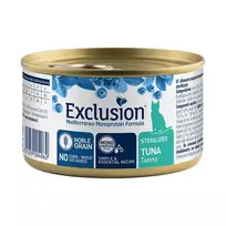Exclusion Mediterraneo Mono Protein konservuotas pašaras sterilizuotoms katėms su tunu, 85 g