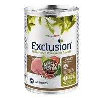 Exclusion Mono Protein Mediterraneo konservuotas pašaras šunims su kalakutiena, 400 g
