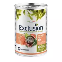 Exclusion Mono Protein Mediterraneo konservuotas pašaras šunims su lašiša, 400 g