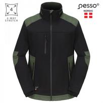 Darbinis švarkas Titan Flexpro DS125Z stretch, juoda/žalia L, Pesso