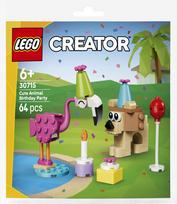 LEGO Creator gimtadienio vakarėlis su mielais gyvūnais 30715, 64 detalės