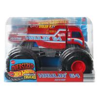 Hot Wheels Monster Trucks Haulin' 64 JJB05, 1:24 mastelio metalinis žaislinis sunkvežimis