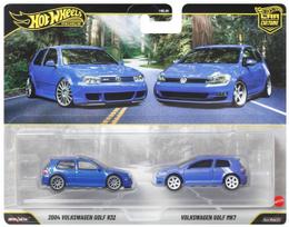 Hot Wheels Premium Car Culture automobilių modeliukų rinkinys VW Golf R32 ir Volkswagen Golf Mk7 JHW49