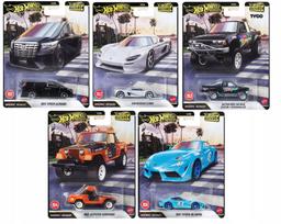 Hot Wheels Premium Boulevard automobiliukų rinkinys, 5 vnt., GJT68