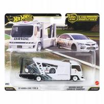 Hot Wheels Premium Team Transport „'07 Honda Civic TYPE-R“ ir „KOUSOKU HAULER“ JHX94