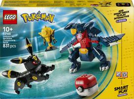 LEGO Pokémon SMART Play rinkinys „Umbreon prieš Garchomp“, 831 detalė, nuo 10 metų