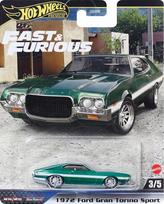Hot Wheels Premium „Fast & Furious“ 1972 Ford Gran Torino Sport HYP72