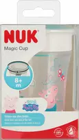 NUK „Peppa Pig“ „Magic Cup“ gėrimo puodelis, 230 ml, turkio spalvos