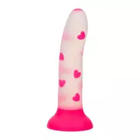 CalExotics Glow Stick Heart silikoninis dildo