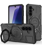 Matinis juodas dėklas Samsung Galaxy A17 / A18 4G / 5G telefonui "Tech-Protect TacticStand Magsafe"