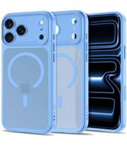 Matinis šviesiai mėlynas dėklas Apple iPhone 17 Pro Max / 18 Pro Max telefonui "Tech-Protect MagPeak Magsafe CC"