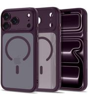 Matinis raudonas dėklas Apple iPhone 17 Pro Max / 18 Pro Max telefonui "Tech-Protect MagPeak Magsafe CC"