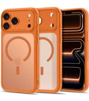 Matinis oranžinis dėklas Apple iPhone 17 Pro / 18 Pro telefonui "Tech-Protect MagPeak Magsafe CC"