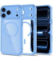 Šviesiai mėlynas / skaidrus dėklas Apple iPhone 17 Pro Max / 18 Pro Max telefonui "Tech-Protect MagPeak Magsafe CC"