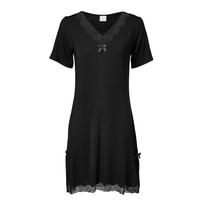 PEARL DESIGN Diana moteriški naktinukai trumpomis rankovėmis Black