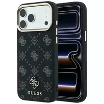 GUESS Peony 4G Small Logo phone case with MagSafe support for iPhone 18 Pro Max | iPhone 17 Pro Max black