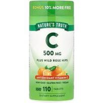Nature's Truth, Vitaminas C ir laukinių erškėtuogių ekstraktas, 110 tablečių